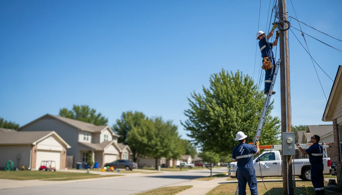 Residential electrician providing installation services in Vestaburg, MI